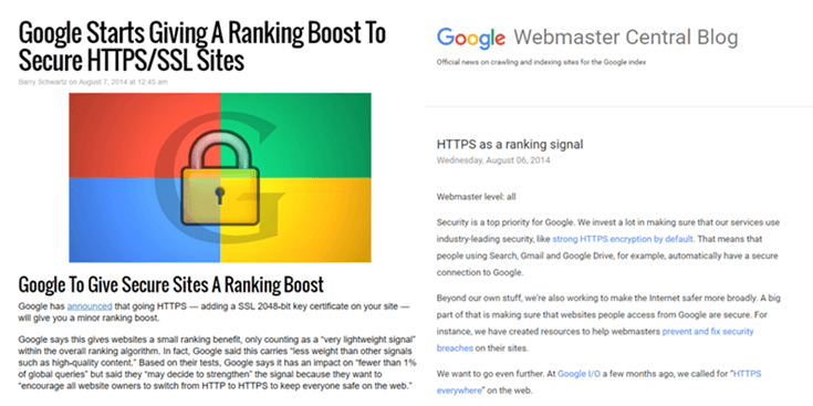 Google מקדמת אתרים בעלי תעודת SSL