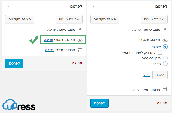 כיצד להגן על הפוסטים באמעות סיסמה וורדפרס